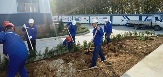 集團(tuán)機(jī)關(guān)黨支部組織綠化活動77