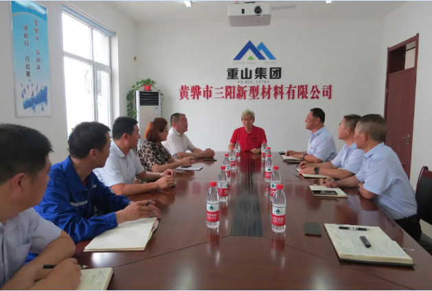 集團發(fā)展促進(jìn)委員會(huì )到魯蒙公司和黃驊三陽(yáng)公司考察調研83