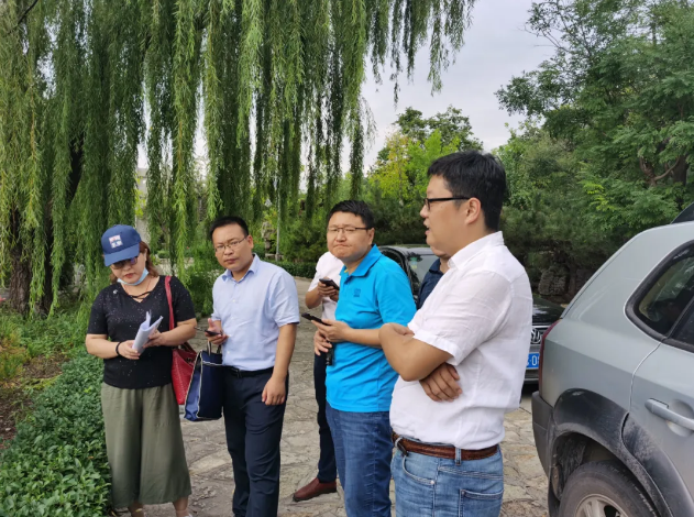 省委黨校到集團調研礦坑修復情況20