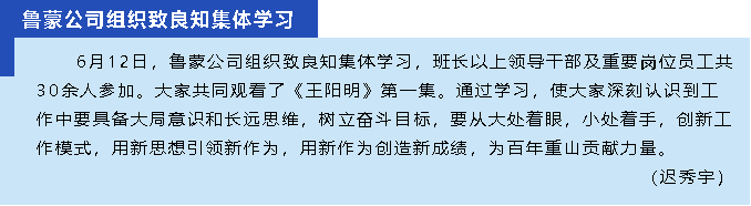 魯蒙公司組織致良知集體學(xué)習11