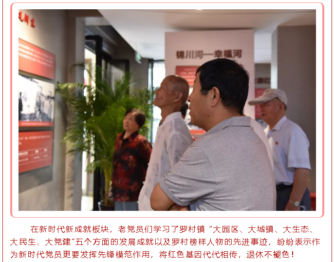 羅村鎮老黨員參觀(guān)集團黨建館92