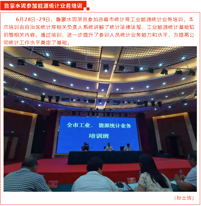 魯蒙水泥參加能源統計業(yè)務(wù)培訓42