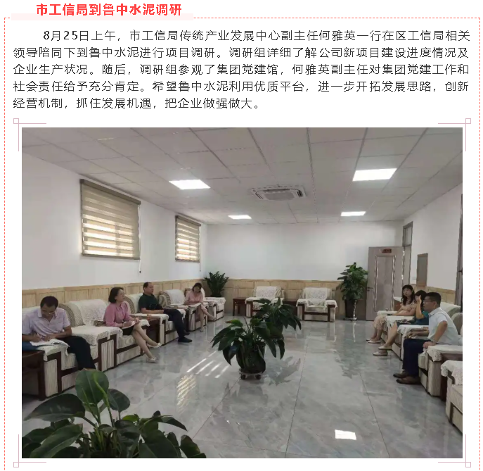 市工信局到魯中水泥調研93