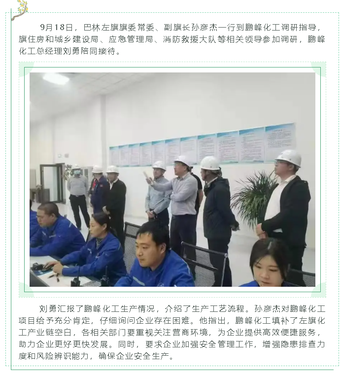 巴林左旗政府領(lǐng)導到鵬峰化工調研指導工作68