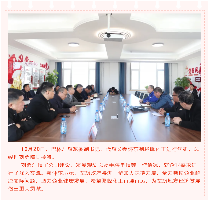 巴林左旗旗委副書(shū)記秦懷東到鵬峰化工調研62