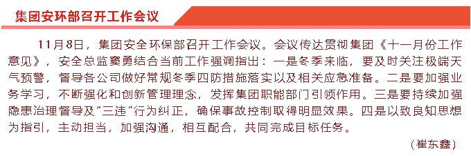 集團安環(huán)部召開(kāi)工作會(huì )議81